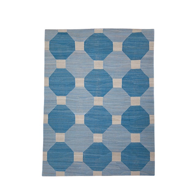 Oriental Flat Weave Turkish Kilim 8'1" x 10'8" For Sale