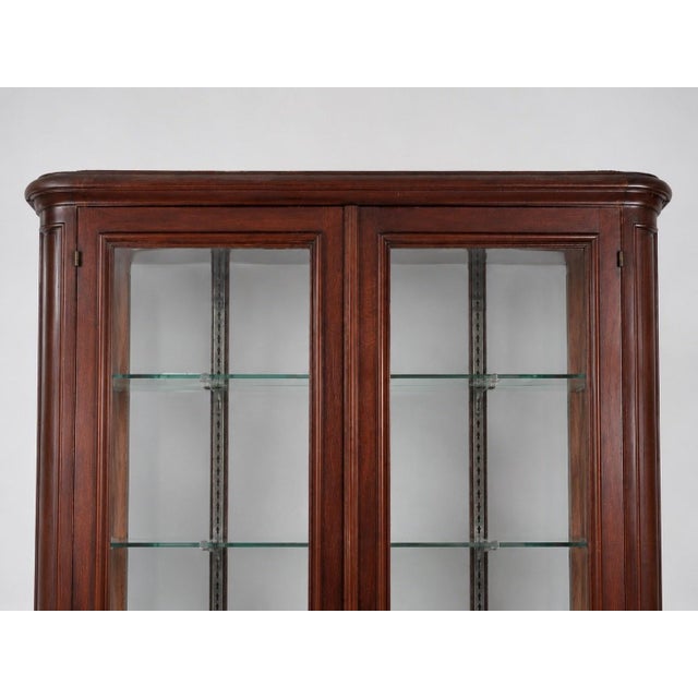 Belle Époque Display Cabinet in Oak and Glass, 1890s For Sale - Image 4 of 5
