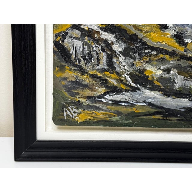 Dated 2022 Carneddau Snowdonia British Landscape Painting in the Manner of Kyffin Williams For Sale - Image 12 of 18