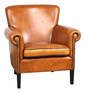 Club Chair in Sheepskin Leather