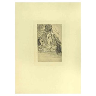 After Odilon Redon, Illustration from the Series Les Fleurs du Mal, 1923, Etching For Sale