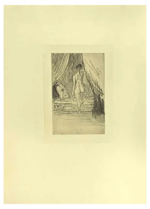 After Odilon Redon, Illustration from the Series Les Fleurs du Mal, 1923, Etching