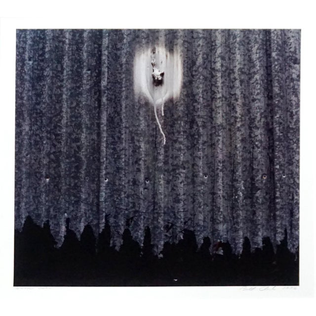 "Moon Over", an abstract black & white photograph after Ansel Adams by Bill Clark (American, 20th Century). Signed "Bill...