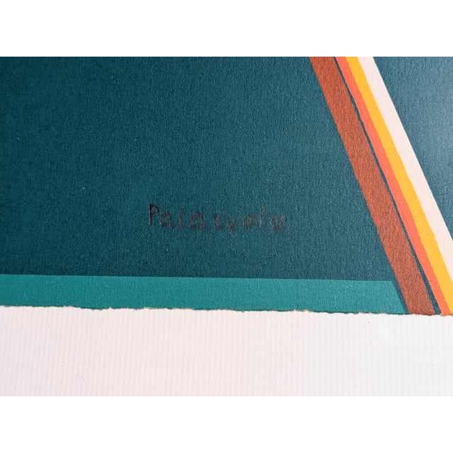 Pablo Palazuelo, Abstraction in Colors, 1974, Lithograph, Framed For Sale - Image 4 of 11
