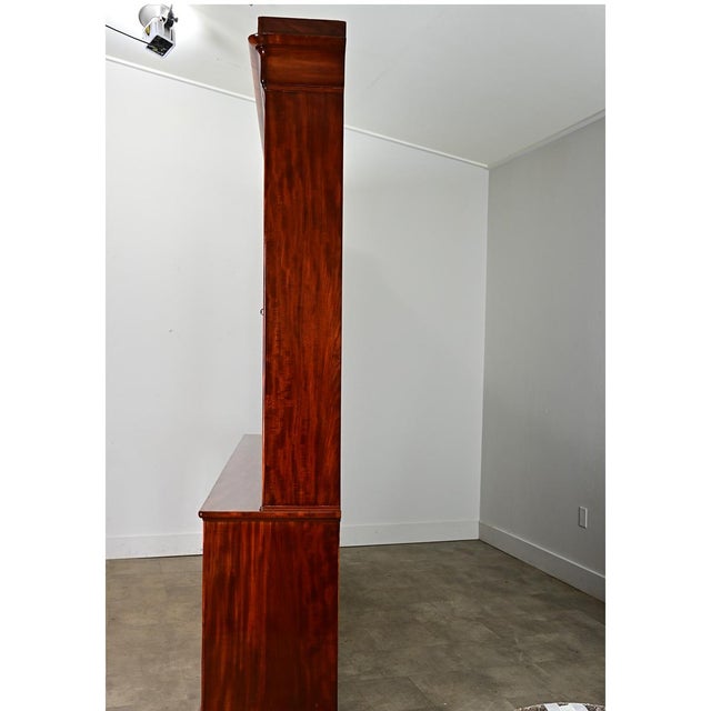 French 19th Century Louis Philippe Mahogany Bibliotheque For Sale - Image 11 of 11