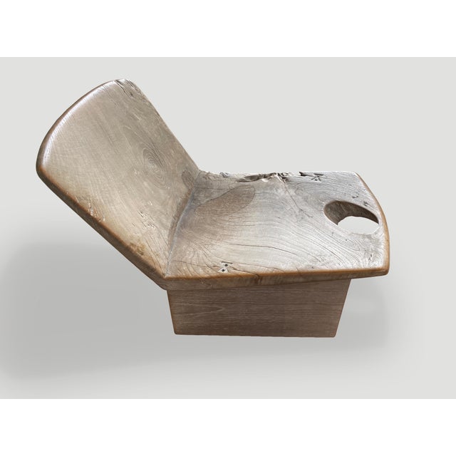 Beige Andrianna Shamaris Low Chair or Side Table For Sale - Image 8 of 18