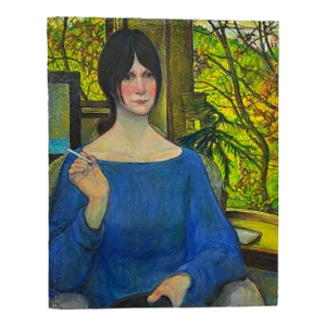 Vintage Ronald Wing (1929-2015) Portrait of a Woman