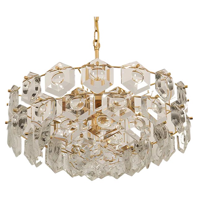 Large Mid-Century Chandelier from Kinkeldey For Sale