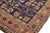 Rustic Soumak Blue/Rust Wool Rug - 6'4'' X 9'3'' For Sale - Image 4 of 10