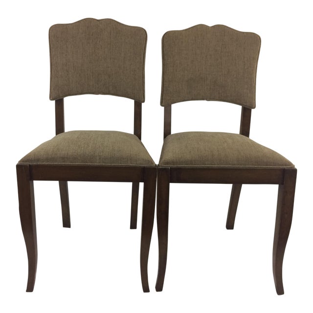French Art Deco Chairs - A Pair For Sale