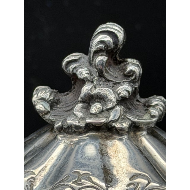 800 Silver Sugar Bowl, 1890s For Sale - Image 5 of 13