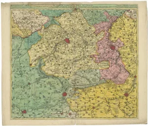 Antique Map of Flanders, 1730