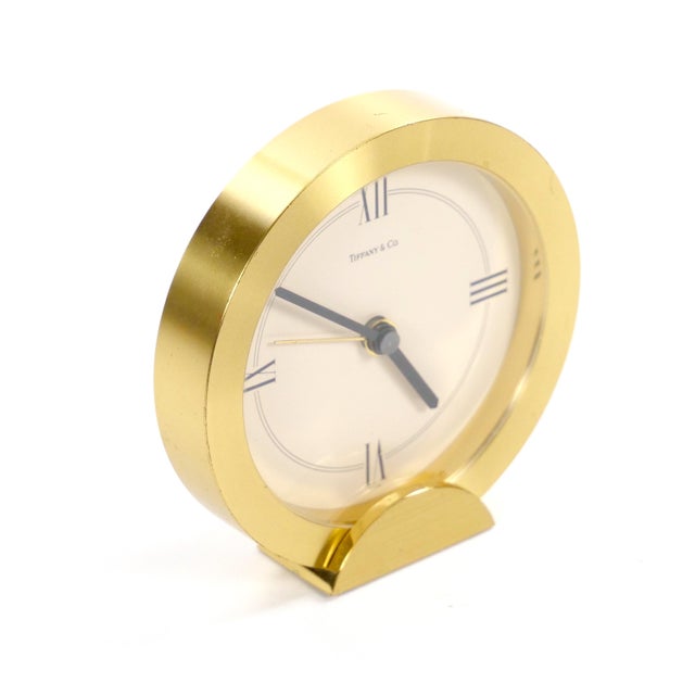 Tiffany & Co. Gilt Bronze and Marble Desk Clock, Circa 1960 For Sale In New York - Image 6 of 9