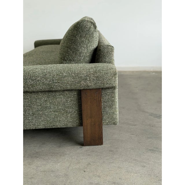 Scarpa Sofa in Green Tweed For Sale - Image 10 of 10