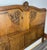 Vintage French Louis XVI Style Oak Double Bed Frame with Carved Headboard For Sale - Image 9 of 10