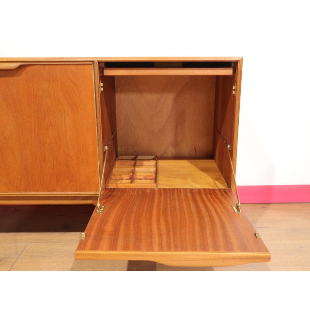 Wood Mid Century Modern Vintage Teak Credenza Sideboard by McIntosh Danish Style For Sale - Image 7 of 15