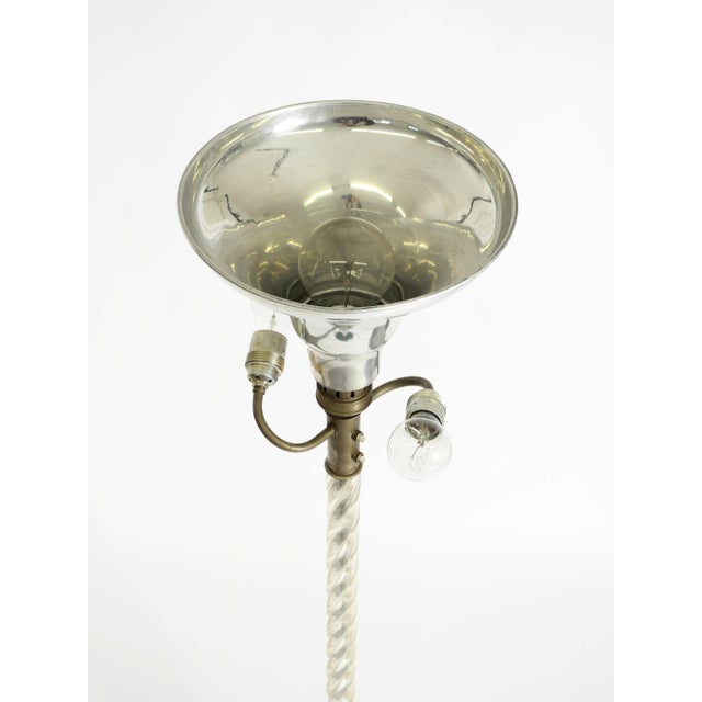 Metal Murano Glass Floor Lamp, 1960 For Sale - Image 7 of 17