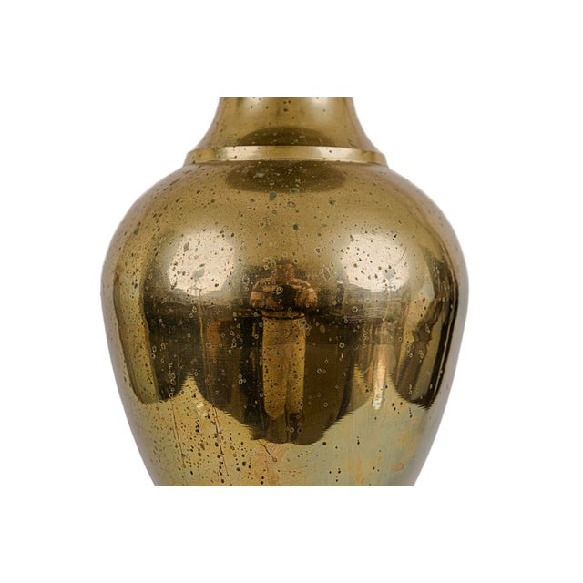 1970s 24" Vintage Mid-Century Modern Brass Vase For Sale - Image 5 of 7