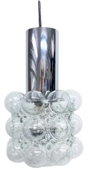 Bubble Glass Pendant Lamp by Helena Tynell for Glashütte Limburg, 1970s