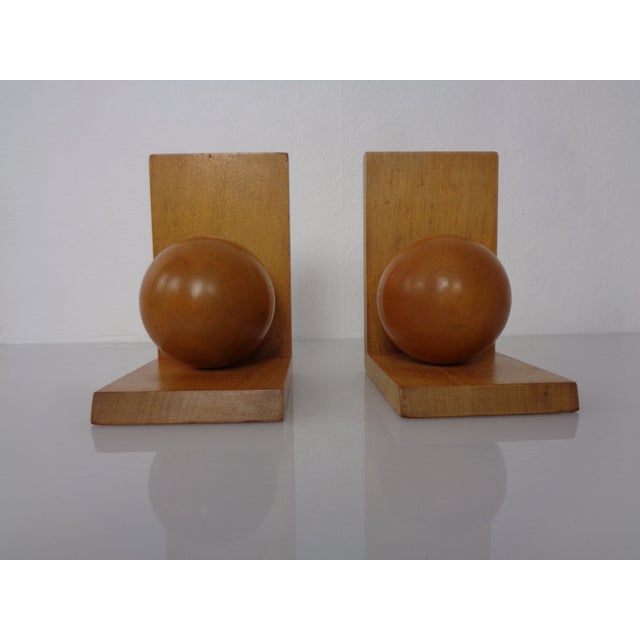 Wooden Bookends by VEB Naumburg, East Germany, 1960s, Set of 2 For Sale - Image 9 of 17