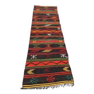 Vintage Turkish Kilim Runner - 31.5" X 112" For Sale
