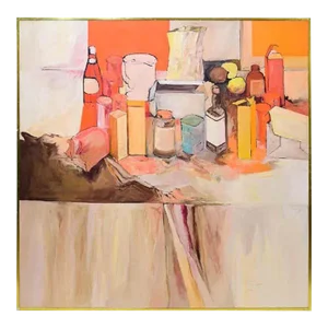 Pop Art Oil on Canvas Untitled Still-Life Painting by Salvatore Grippi, 1965