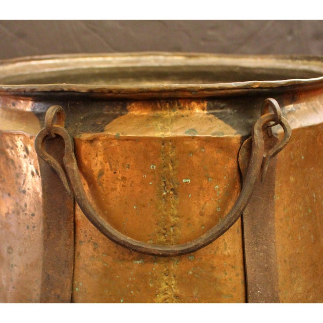 Late 19th Century Mid-Late 19th Century French Copper & Iron Cauldron Pot For Sale - Image 5 of 6