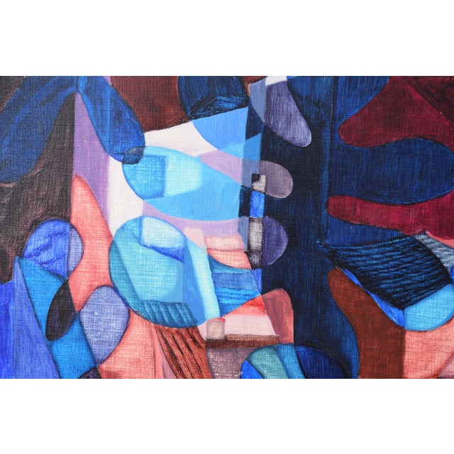 Hermann Schmidt-Schmied, Peaceful Spirits, 1964, Oil Painting on Canvas, Framed For Sale - Image 7 of 10