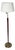 Eglo Floor Lamp in Wood and Brass For Sale