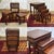 Set of 4 nesting mahogany tables from the 1970s - W=51cm D=36.5cm H=70cm