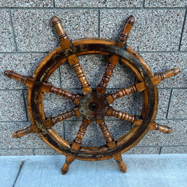 Early 20th Century Ships Wheel For Sale - Image 10 of 13