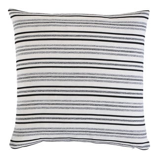Schumacher Poplar Indoor & Outdoor 24" Pillow in Carbon For Sale