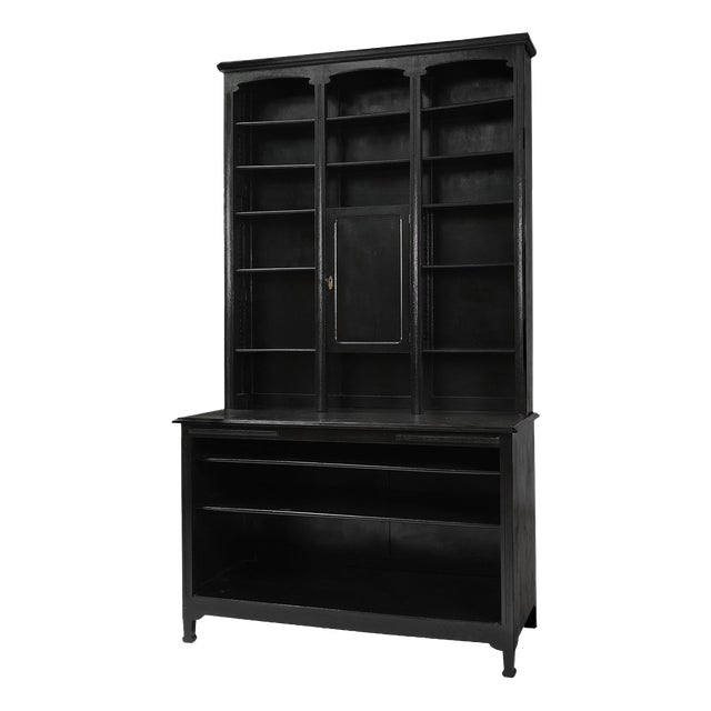 Art Nouveau Pharmacist Cabinet in Oak, France, 1910s For Sale