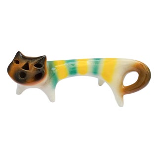 Vintage Ceramic Cat from Roberto Rigon, 1970s For Sale