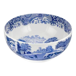 Spode Blue Italian Deep Round Bowl 10.75"