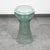 Monumental 24 inches tall hand finished glass planter / vessel, early to mid 20th century. Mold Blown body in a soft sea...
