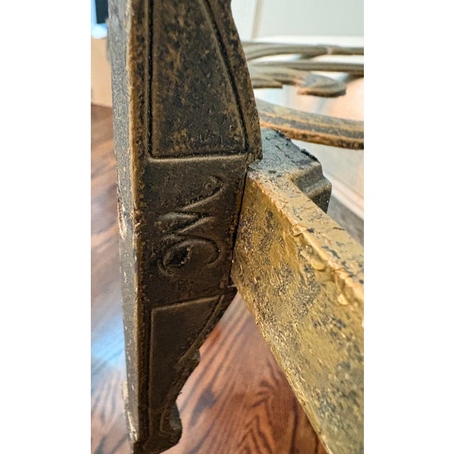 Traditional w.c. Bradley UniFlame Ornate Cast Aluminum Fireplace Screen For Sale - Image 11 of 11