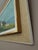 Blue Mid-Century Modern 'Red Cabin by the Shore' Swedish Landscape Oil Painting, Framed For Sale - Image 8 of 13