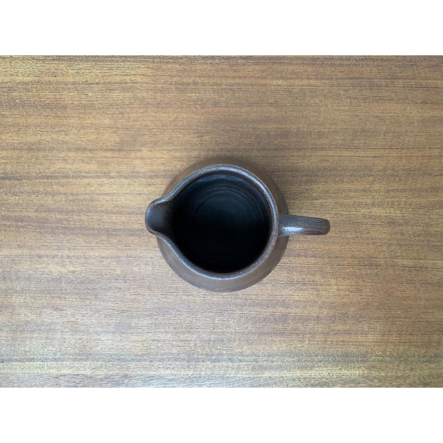 Ceramic Large Mid-Century German Studio Pottery Carafe Vase from Heinz Theo Dietz, 1960s For Sale - Image 7 of 15