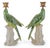 Green Green Porcelain Parrot Candleholder Pair With Bronze Ormolu For Sale - Image 8 of 9
