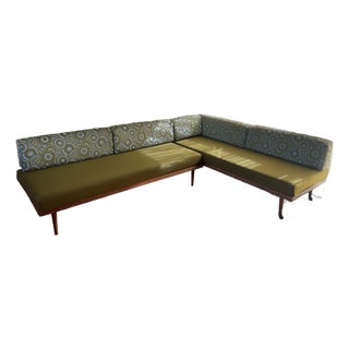 Vintage Mid-Century Modern L-Shaped Sofa Daybed Set For Sale