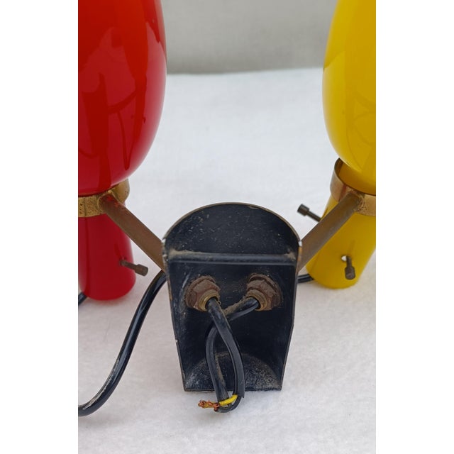 Glass Wall Lamps, Italy, 1950s, Set of 2 For Sale - Image 4 of 14