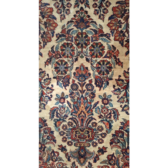 Circa 1900 Persian Sorouk Rug For Sale - Image 9 of 9