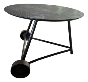 Iron and Marble Antique Dining Table
