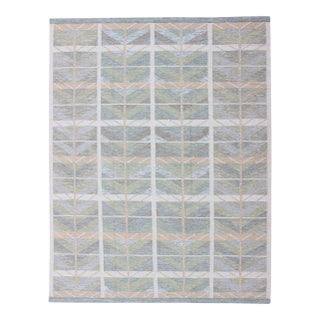 Scandinavian Flat-Weave Design Rug by Keivan Woven Arts, 9'1 X 12'0 For Sale