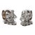 Late 19th Century Victorian Silver-Plated Figural Napkin Rings - a Pair For Sale