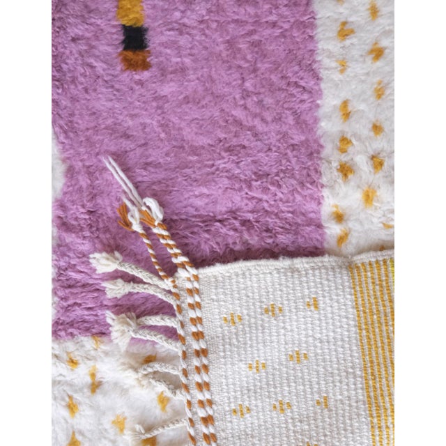 Moroccan Handknotted Modern Wool Rug - 9.6 X 6.7 Ft For Sale - Image 4 of 8