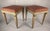 A very elegant and decorative pair of mid-20th century French Louis XVI style painted stools. These exquisite vintage...