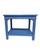 Chinoiserie 1970s Wedgewood‑Blue High‑Gloss Chippendale Table • Coastal Chinoiserie Accent For Sale - Image 3 of 7