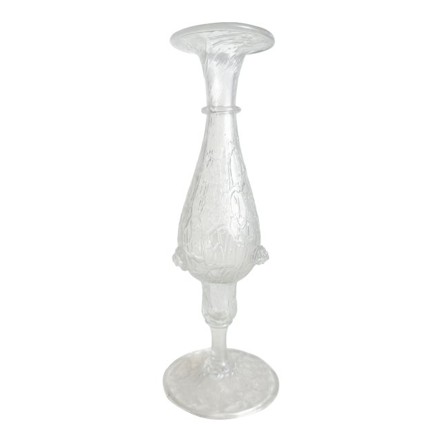 1900s Art Nouveau Iridescent Glass Vessel For Sale